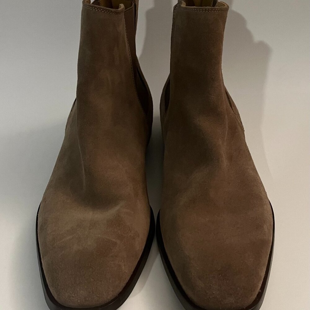 Boss Lisbon Pull On Chelsea Boots 12 Beige Taupe View 3